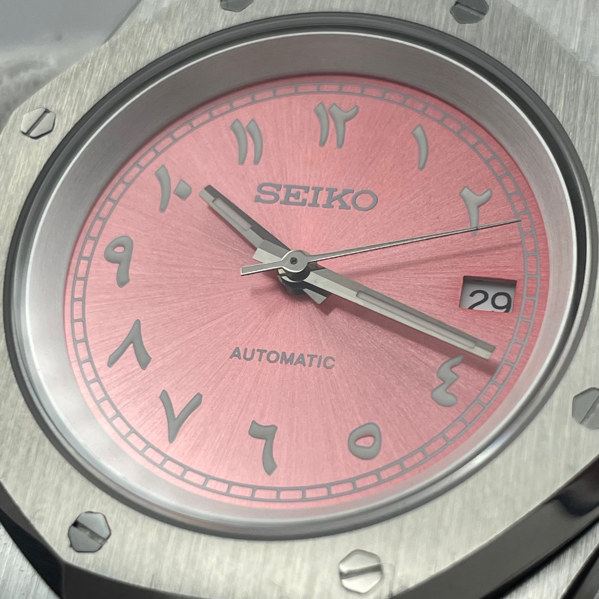 SeikoMod Royal Oak Arabic Dial Rose - Yan Smode