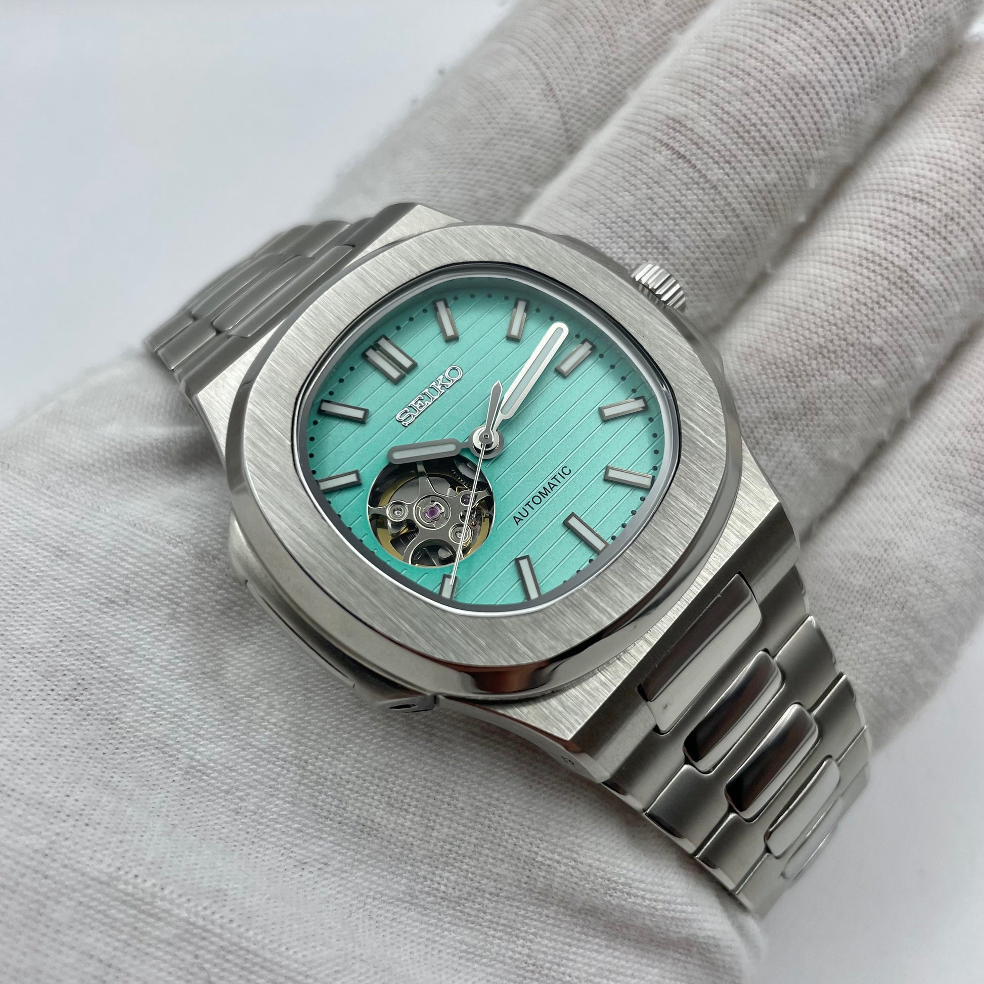 SeikoMod Nautilus Tiffany Ouverte - Yan Smode