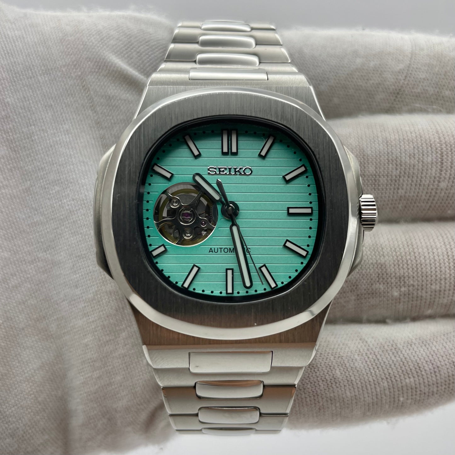 SeikoMod Nautilus Tiffany Ouverte - Yan Smode