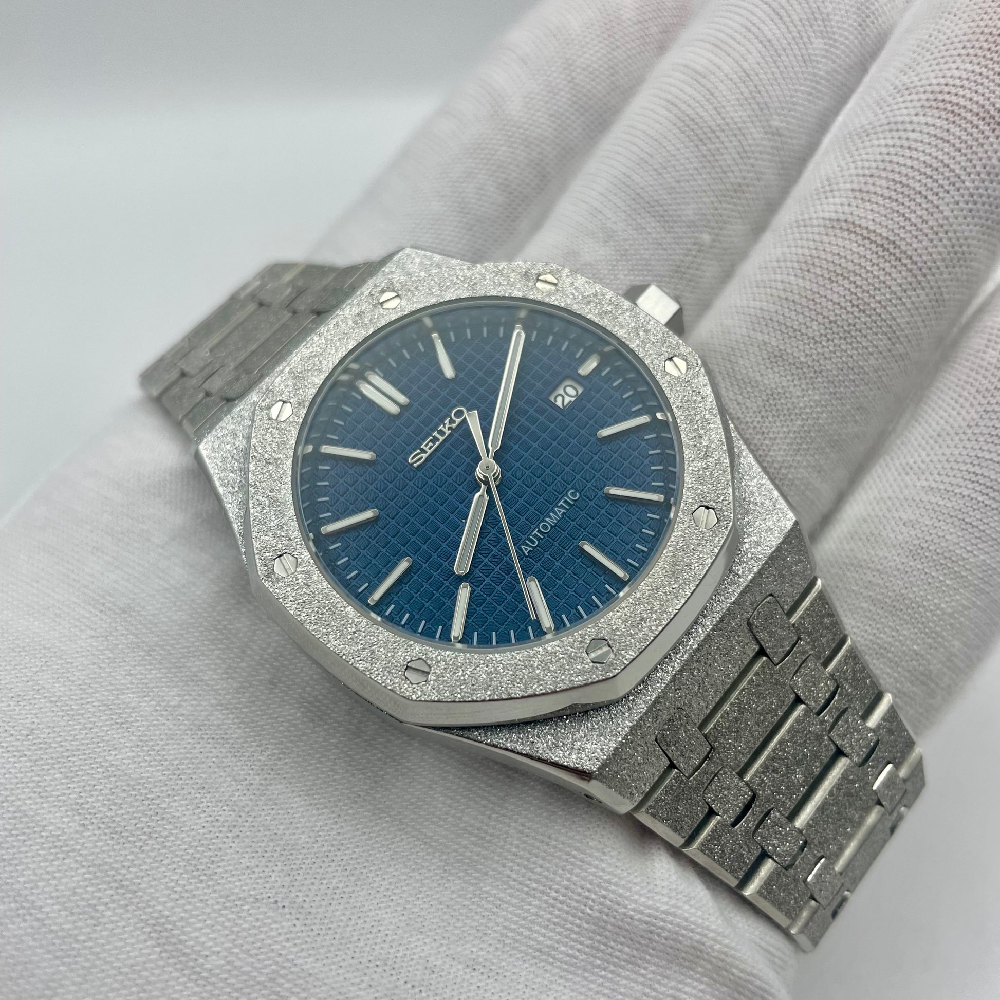 SeikoMod Royal Oak Brillante Bleu Foncé - Yan Smode