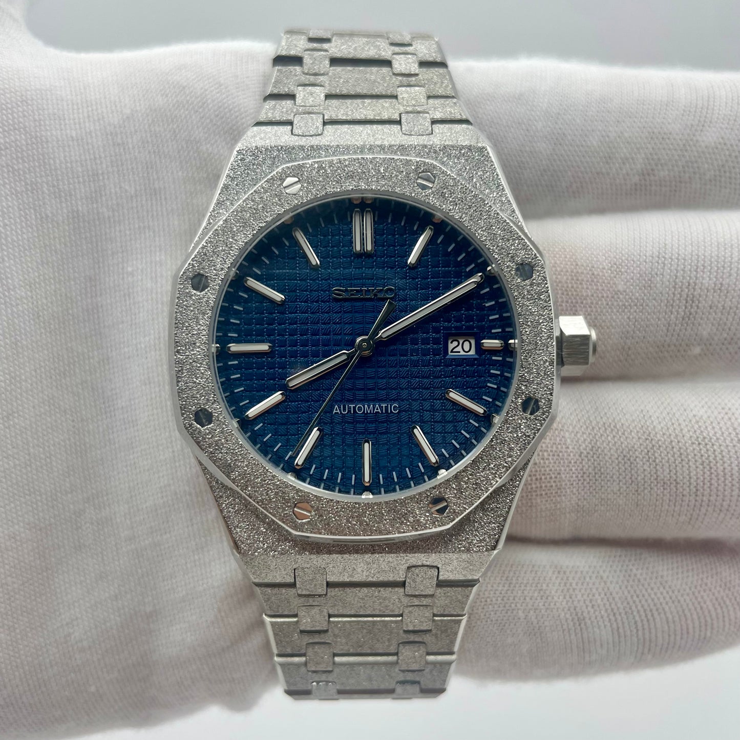 SeikoMod Royal Oak Brillante Bleu Foncé - Yan Smode