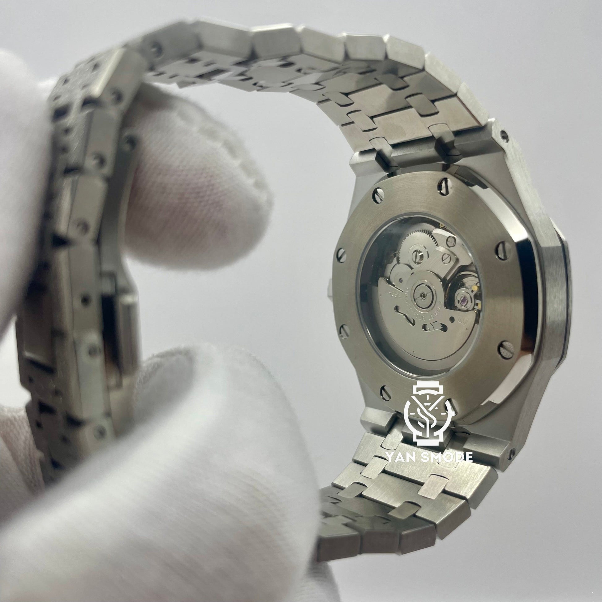 SekioMod Royal Oak Brillante Arabic Dial Grise - Yan Smode