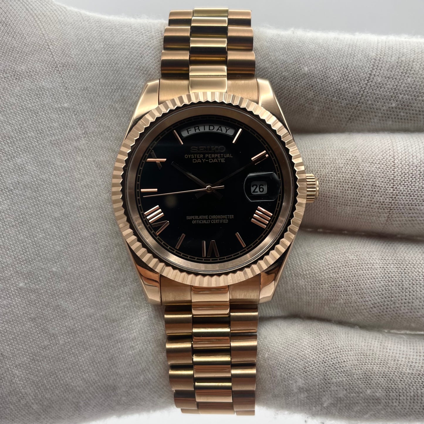 Day Date Or Rose Noire