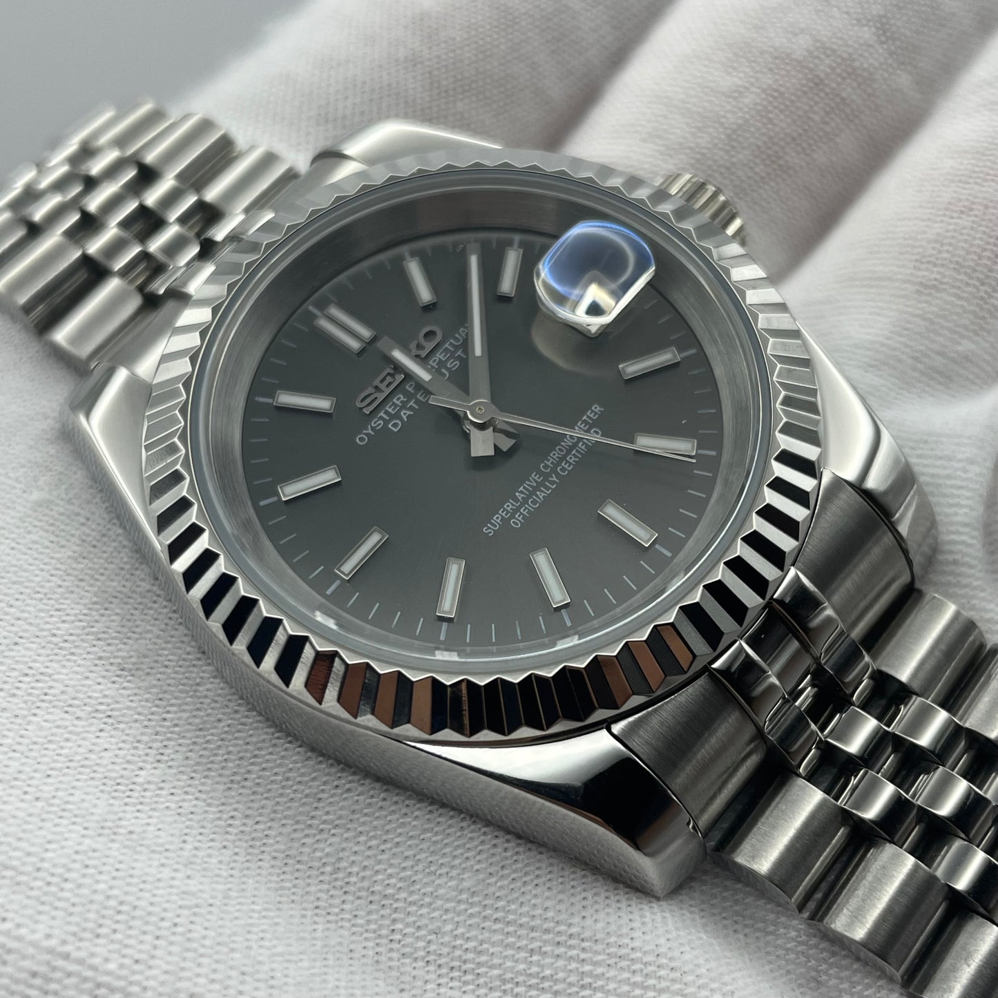 SeikoMod DateJust Noire - Yan Smode