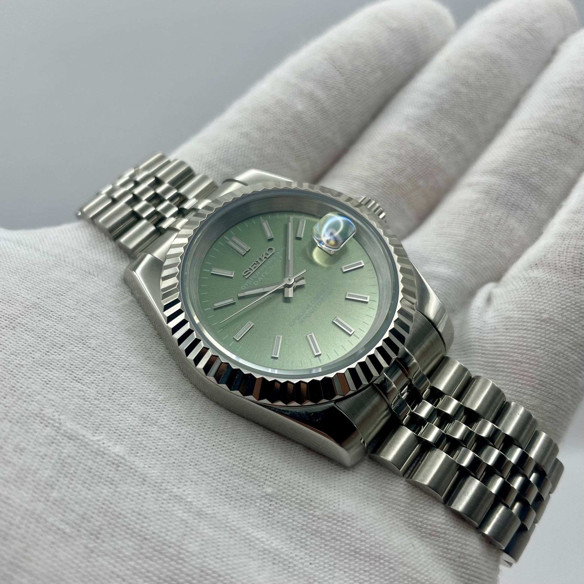 SeikoMod DateJust Verte Kaki - Yan Smode