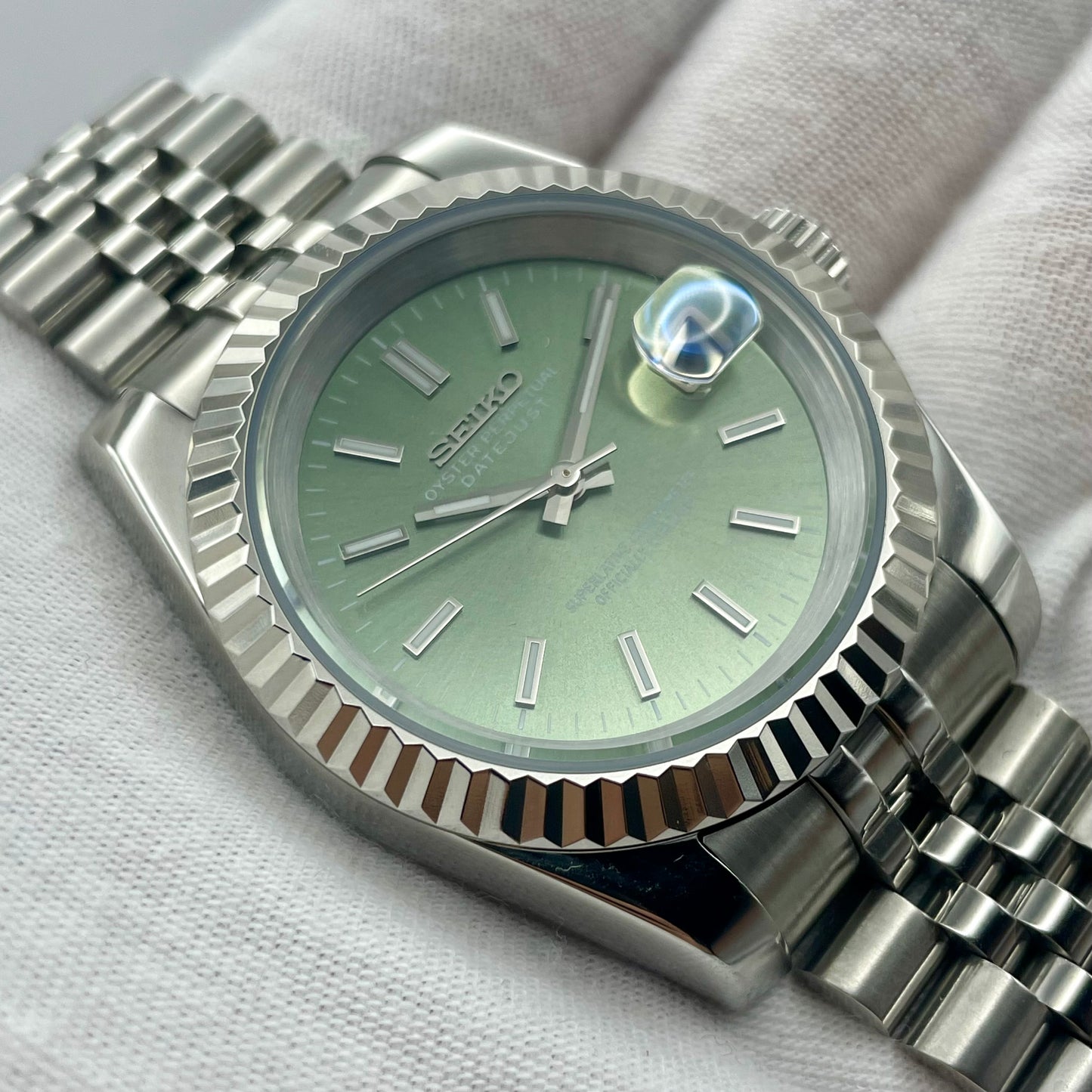 SeikoMod DateJust Verte Kaki - Yan Smode