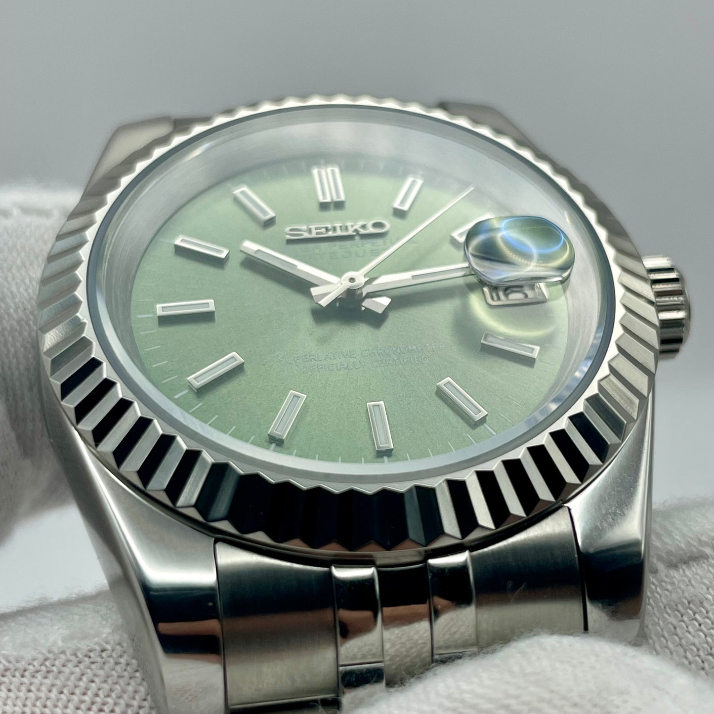 SeikoMod DateJust Verte Kaki - Yan Smode