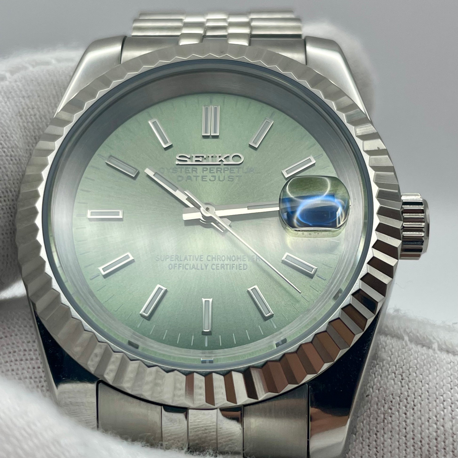 SeikoMod DateJust Verte Kaki - Yan Smode