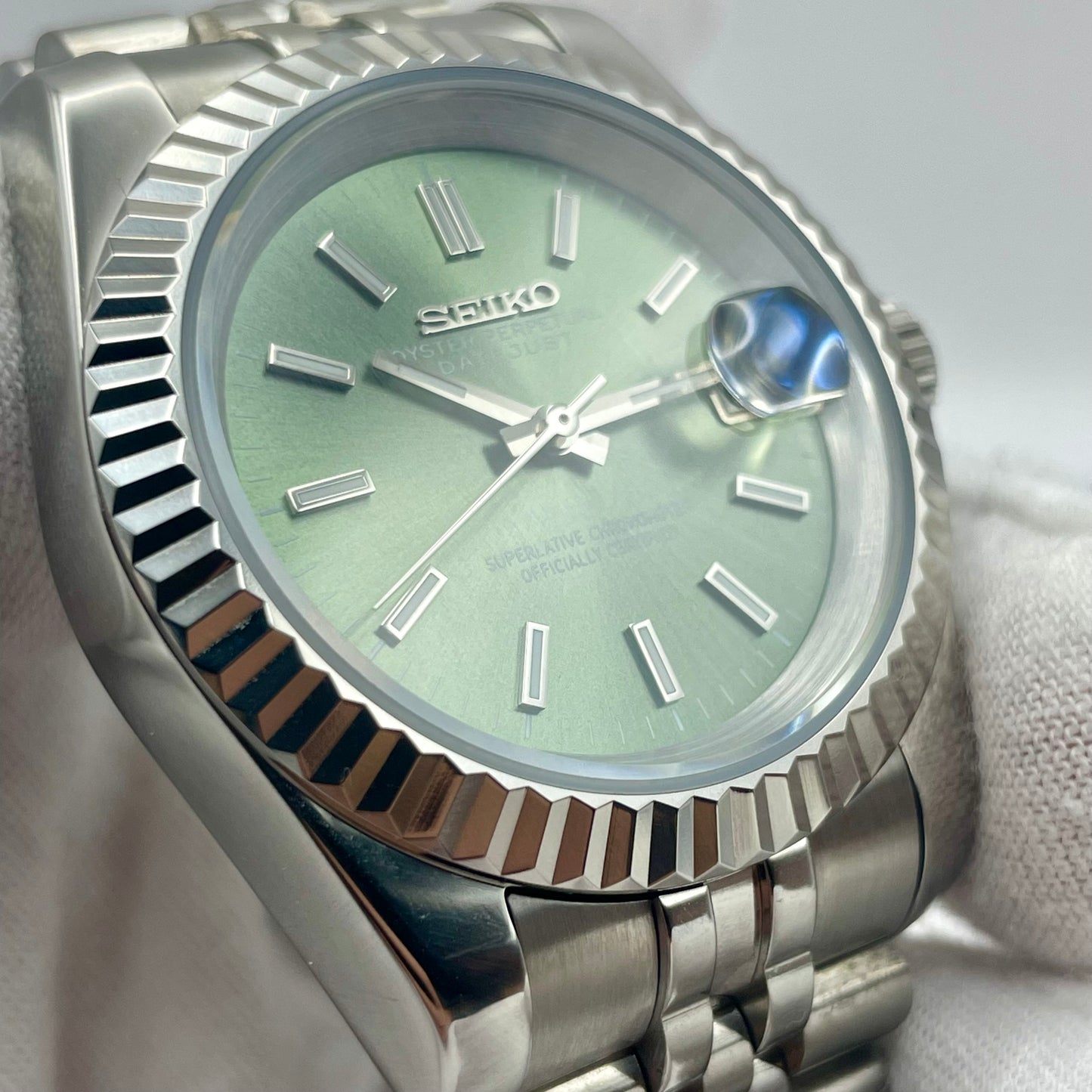 SeikoMod DateJust Verte Kaki - Yan Smode