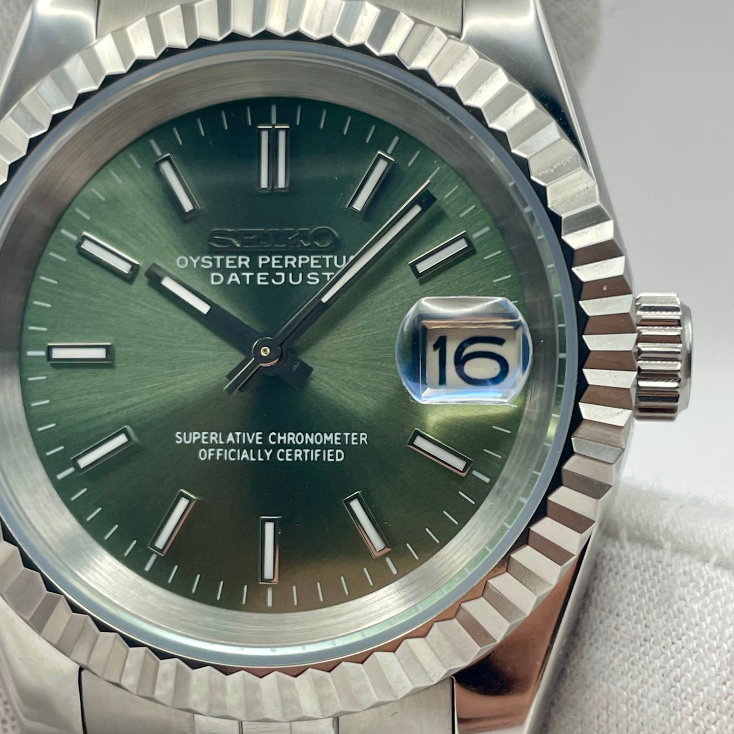 SeikoMod DateJust Verte Kaki - Yan Smode