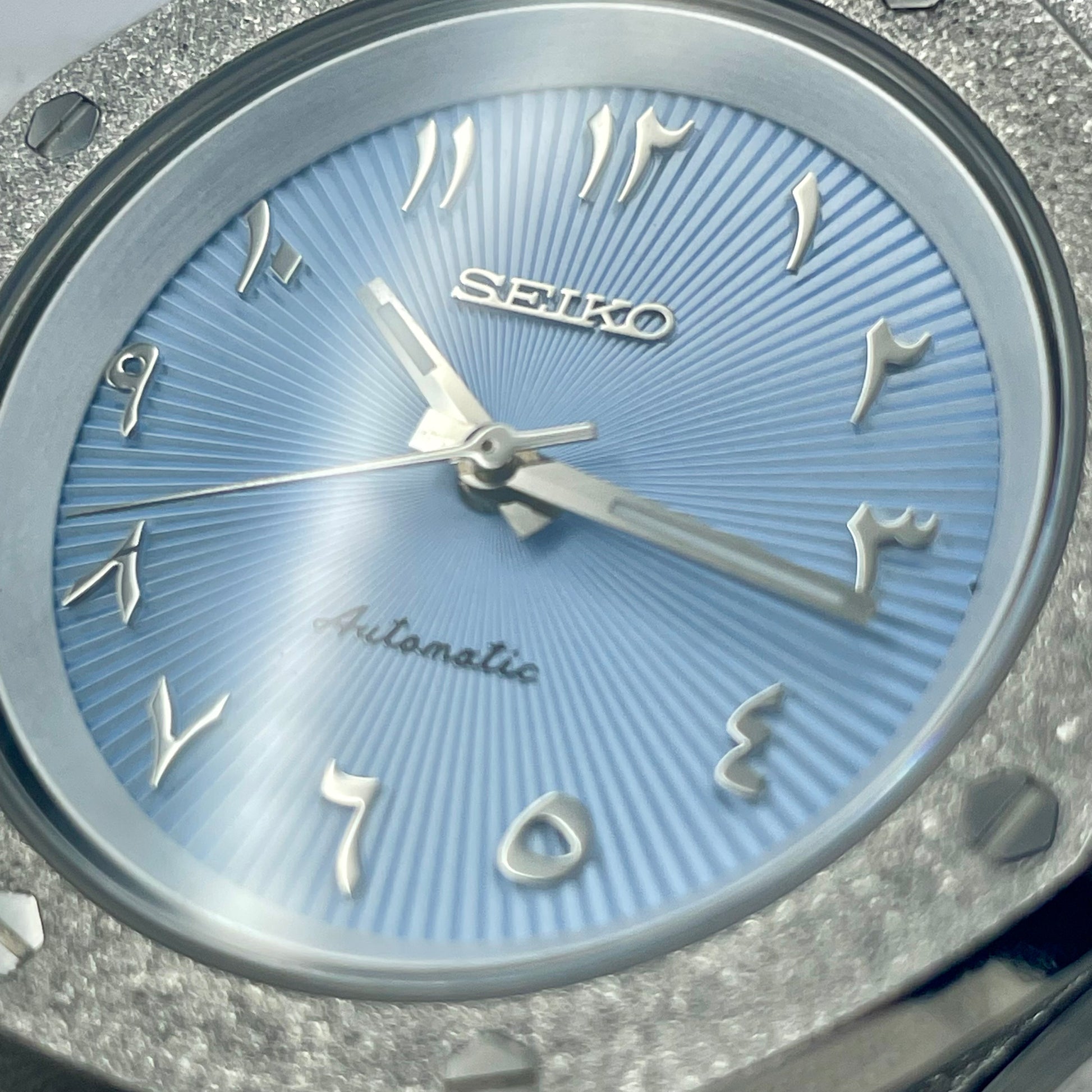 SeikoMod Royal Oak Brillante Arabic Dial Bleu Claire - Yan Smode